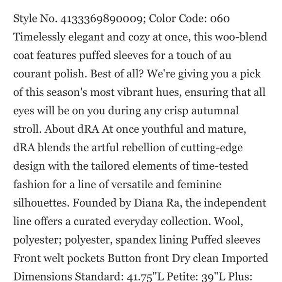 Anthropologie Cozy Wool Coat - Picture 3 of 9